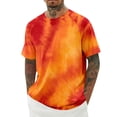 thumbnail image 2 of Tie Dye T Shirts for Man 2026 Summer Casual Lightweight Breathable Short Sleeve Slim Fit Crewneck Tee Shirt, 2 of 5