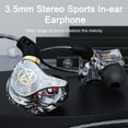 thumbnail image 3 of Kripyery Wired Headset Stereo Sound Super Bass Line Control Distortion-free with Mic Enjoy Music Ultralight Stereo Sports In-ear Earphone Wired Headset Phone Supplies, 3 of 8