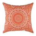 thumbnail image 2 of TreeWool (Pack of 2) Mandala Accent Cotton Decorative Square Throw Pillow Covers (24" x 24", Orange), 2 of 6