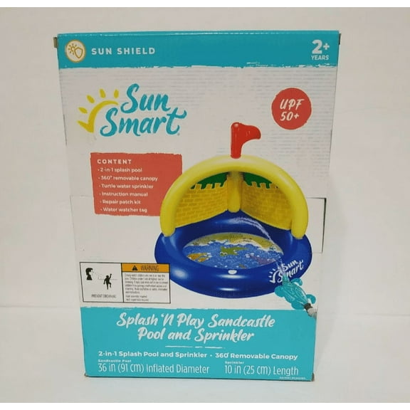 Sun Smart Greyland Splash N Play Sandcastle Pool & Sprinkler