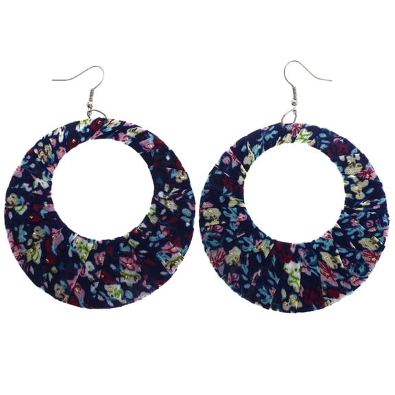 Mi Amore Flower Dangle-Earrings Blue/Purple