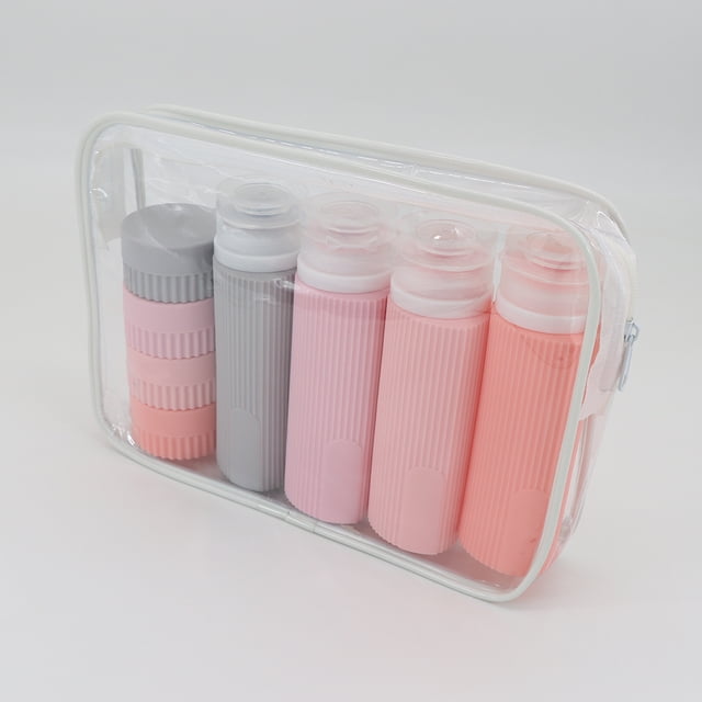 Botella de silicona para el cuidado de la piel, champú, loción, gel de ducha, botella de lavado, botella de viaje portátil