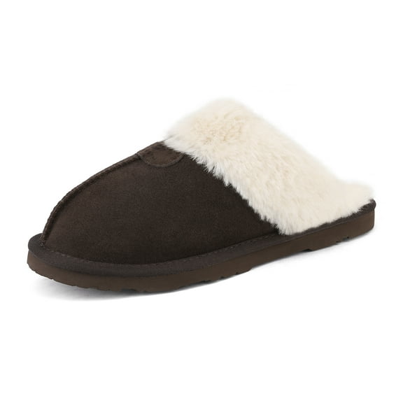 Dream Pairs Women's FuzzyEasy House Slippers Indoor Outdoor Warm Winter Shoes for Cozy Home & Bedroom