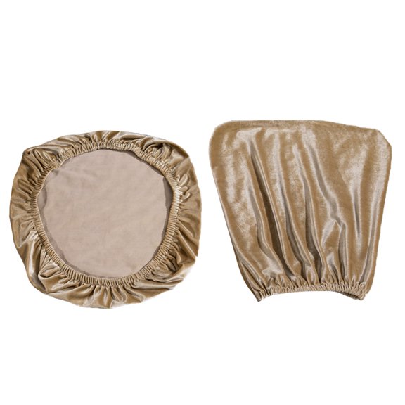 FONDOTIN Khaki Chair Cover for Seat - Slipcover for Dining and Office Chairs