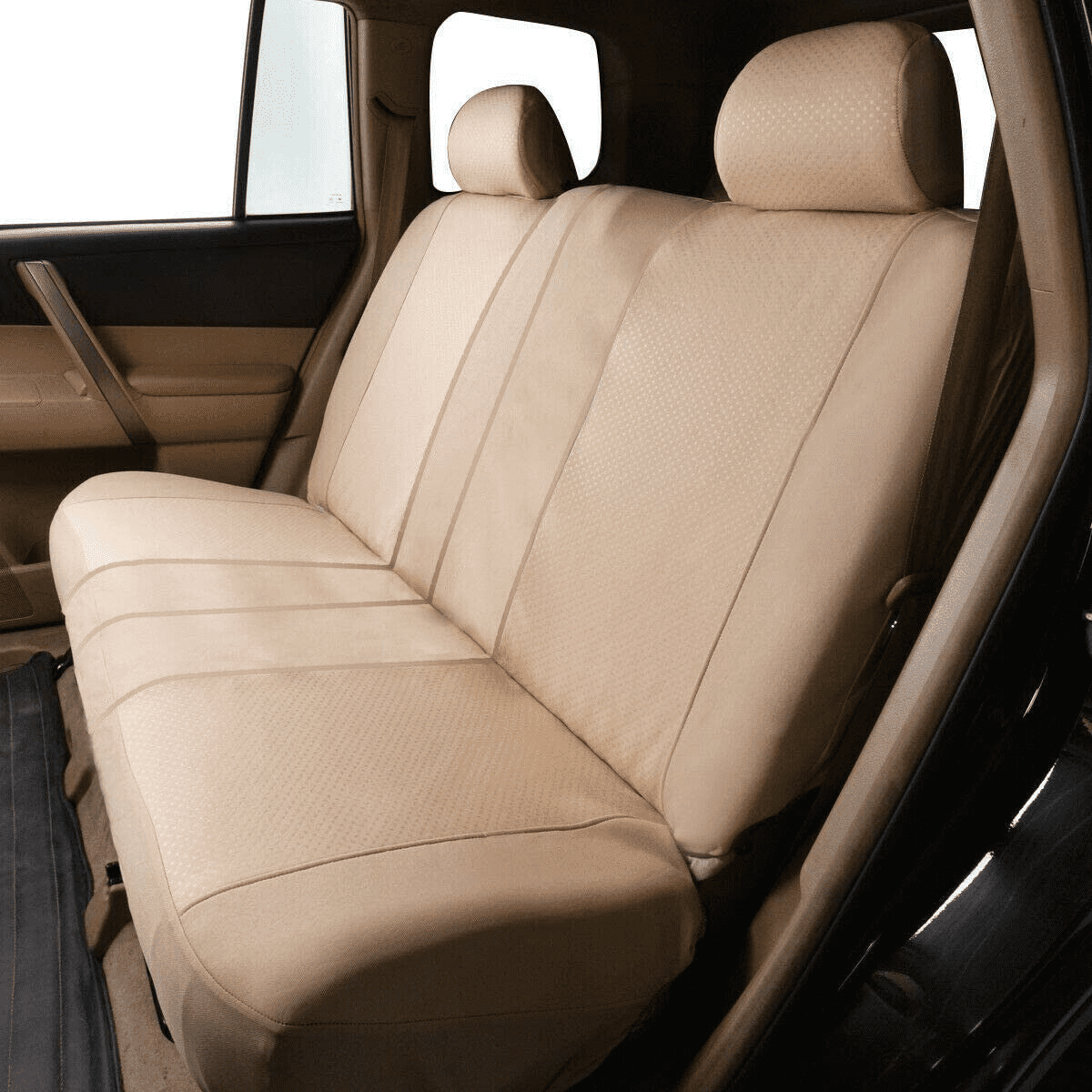 Flying Banner Universal Full Set Washable Car Seat Covers for Car Truck SUV Van Solid Beige