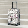 thumbnail image 6 of Gukieu Vintage Butterflies Print Suitcase Protective Cover, Elastic Zipper Buckle Suitcase Protective Cover, Suitable for Travel, Business Trip-Small, 6 of 7