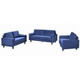 thumbnail image 3 of Topline Home Furnishings Sofa with 2 Pillows, Blue Velvet, 3 of 4
