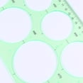 thumbnail image 3 of 3 piezas en 1 juego de plantillas de dibujos multiusos, reglas geométricas de medición, reglas de borrador de plástico para material escolar, oficina, estudiantes (verde claro), 3 of 7