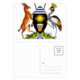 thumbnail image 1 of Uganda Africa National Emblem Set cumpleaños gracias tarjeta postal correo lado 20pcs, 1 of 3