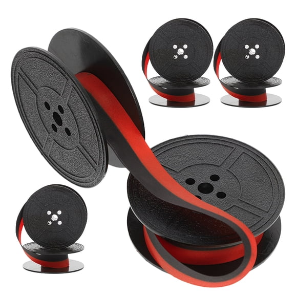 HONMEET 4Sets Convenient Easy Installation Typewriter Ink Ribbon Spool with Double Color for Manual Typewriters