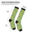 thumbnail image 2 of Lsque Lemon1 Pattern Sport Compression Socks for Men & Women 15-20 mmHg Knee High Nurse Pregnant Running Medical and Travel Athletic, 2 of 6