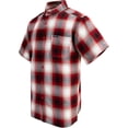 thumbnail image 2 of G-Style USA Western Casual Plaid Short Sleeve Button Up Shirt SS30 - Red - Medium, 2 of 5