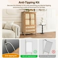thumbnail image 5 of CozyHome Kitchen Pantry Storage Cabinet with 2 Doors and Shelf, 48'' Kitchen Pantry Cabinet with Storage, Accent Wood Cabinet for Kitchen, Dining Room, Living Room, 5 of 8