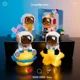 thumbnail image 1 of Bloques de construcción de micropartículas para niños, espacio creativo, aeroespacial, figura de astronauta brillante con luz, juego de ladrillos DIY, juguetes para niños, regalo, 1 of 5
