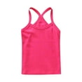 thumbnail image 4 of Efsteb Kids Girls Cute Solid Color Loose Casual Summer Round Neck Tank Tops Comfy Sleeveless T Shirts Tee Shirt(Hot Pink,2 Years ), 4 of 4