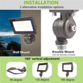 30W Outdoor LED Flood Light With 1/2" Knuckle Mount (Plate Included