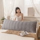 thumbnail image 4 of Funda de almohada doble acolchada de 120x48cm, protector de almohada extralargo para quienes duermen de lado y parejas, 1 unidad, gris Rkxzt, 4 of 8
