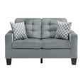 thumbnail image 5 of Lexicon Lantana Microfiber 2-Piece Upholstered Sofa Set in Gray, 5 of 12