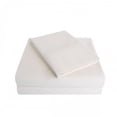 thumbnail image 1 of Luxor Treasures P300KGSH SLIV 300 King Sheet Set, Percale Solid Patterned - Ivory, 1 of 1
