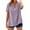 Purple2, variant on Womens Linen Tops Lightweight Linen Blouses For Women Peasant Blouse Boho Peasant Gauze Blouses Gauze Tunic Tops For Women Gauze Shirts V Neck Shirts Beach Vacation Tshirts JN L
