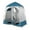 Blue /White, variant on VINGLI 2 Room Shower Tent, 7.5 FT Instant Pop Up Shelter with Carrying Bag, Privacy Changing Room Outdoor or Indoor