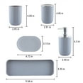 VerPetridure Clearance Bathroom Accessories Set of 5,Bathroom Suit