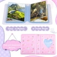 thumbnail image 3 of Álbum de fotos Injueey de PVC duradero y práctico con forma de corazón blanco rosa, 3 of 6