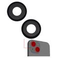 thumbnail image 4 of Replacement Back Camera Lens With Bracket & Bezel Compatible For iPhone 15 / 15 Plus (2 Piece Set) (Premium) (Black), 4 of 4