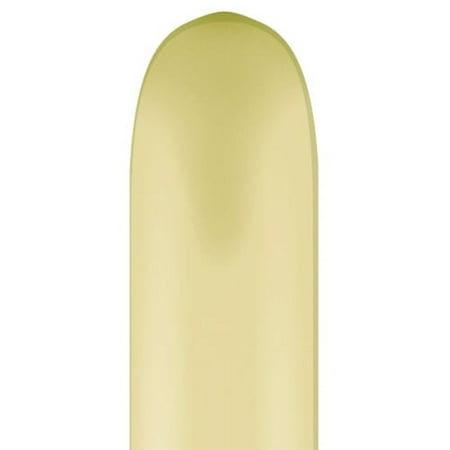 Burton & Burton 260Q Ivory Silk Pencil Balloons, 100 Pack