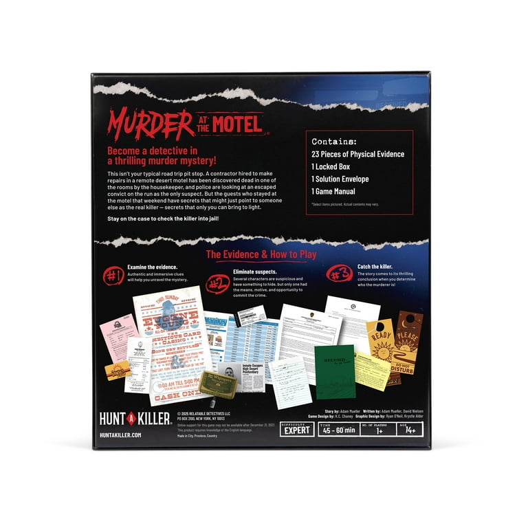 Hunt a Killer: Murder Mystery Game, Sunset Motel, Medium