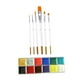 thumbnail image 3 of Paleta de Pintura para rostro y cuerpo jinwen 12 colores para maquillaje y disfraces de Halloween 6 pinceles, 3 of 8