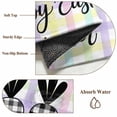 thumbnail image 6 of Round Rug 3.3Ft Washable Non-Slip, Happy Easter Circle Area Rugs for Living Room Bedroom, Black and White Carrots Colorful Plaid Indoor Floor Mats Carpet Runner for Home Decor Aesthetic, 6 of 8