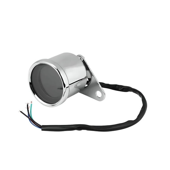 GJX Motorcycle Digital GPS Speedometer with 7 Backlight Adjustable Tachometer Odometer Trip Meter Universal 12V Silver