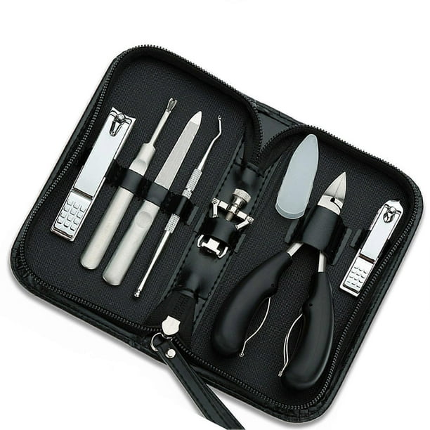 7pcs Manicure Set Stainless Steel Manicure Pedicure Kit Grooming Kit Nail Clippers