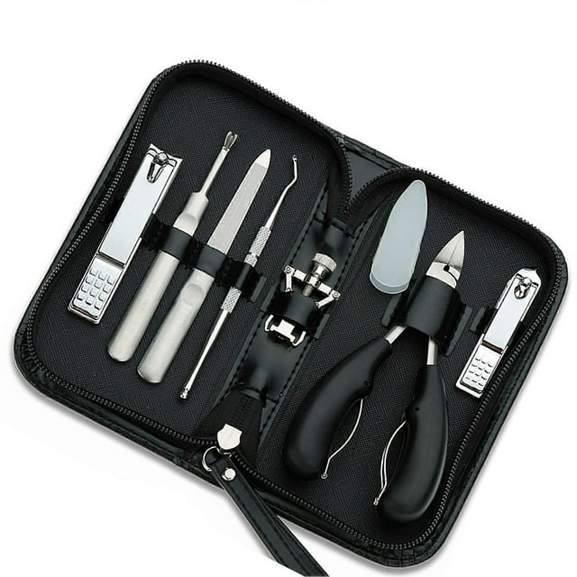 7pcs Manicure Set Stainless Steel Manicure Pedicure Kit Grooming Kit Nail Clippers