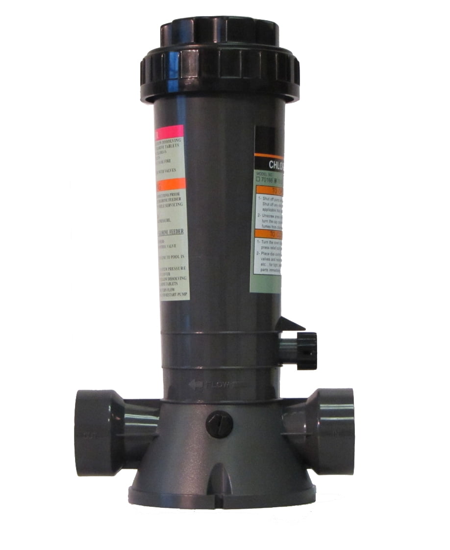 Automatic Chlorinator for Above Ground and In-Ground Pools In-Line 4.2 lbs. Gray - Walmart.com