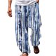 thumbnail image 2 of Pantalones largos de verano para hombre, informales, a la moda, con estampado 3D, cintura elástica, rectos, 2 of 5