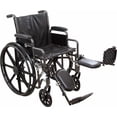 thumbnail image 2 of Roscoe Medical ProBasics Comfort Fauteuil Roulant Standard - Siège à Hauteur Réglable - Accoudoirs de Bureau à Dossier Rabattable - Capacité de Charge de 300 Livres - Noir - Repose-Jambes Élévateur - Siège 18 Pouces x 16 Pouces, 2 of 4