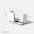 thumbnail image 4 of Veradek Block Series Long Box Small 25" Plastic Planter - White, 4 of 12