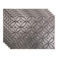 thumbnail image 2 of FASÃ„DE Rings Decorative Vinyl 18in x 24in Backsplash Panel in Galvanized Steel (5 Pack), 2 of 15