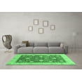 thumbnail image 3 of Ahgly Company Indoor Square Oriental Emerald Green Traditional Area Rugs, 8' Square, 3 of 4