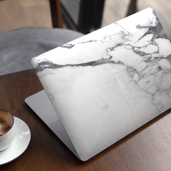 DesignSkinz White & Grey Marble Surface V3 Full-Body Skin Decal Wrap Cover for MacBook 12" Retina (A1534)