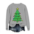 thumbnail image 2 of Taylonsss Chandail en Molleton de Noël à Col Rond pour Femmes Manches Longues Chandail Décontracté pour Hiver et Printemps Usage Quotidien, 2 of 5