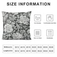 thumbnail image 5 of JRXY Modern Vintage Whimsical Floral Pillow Cover White, 5 of 5