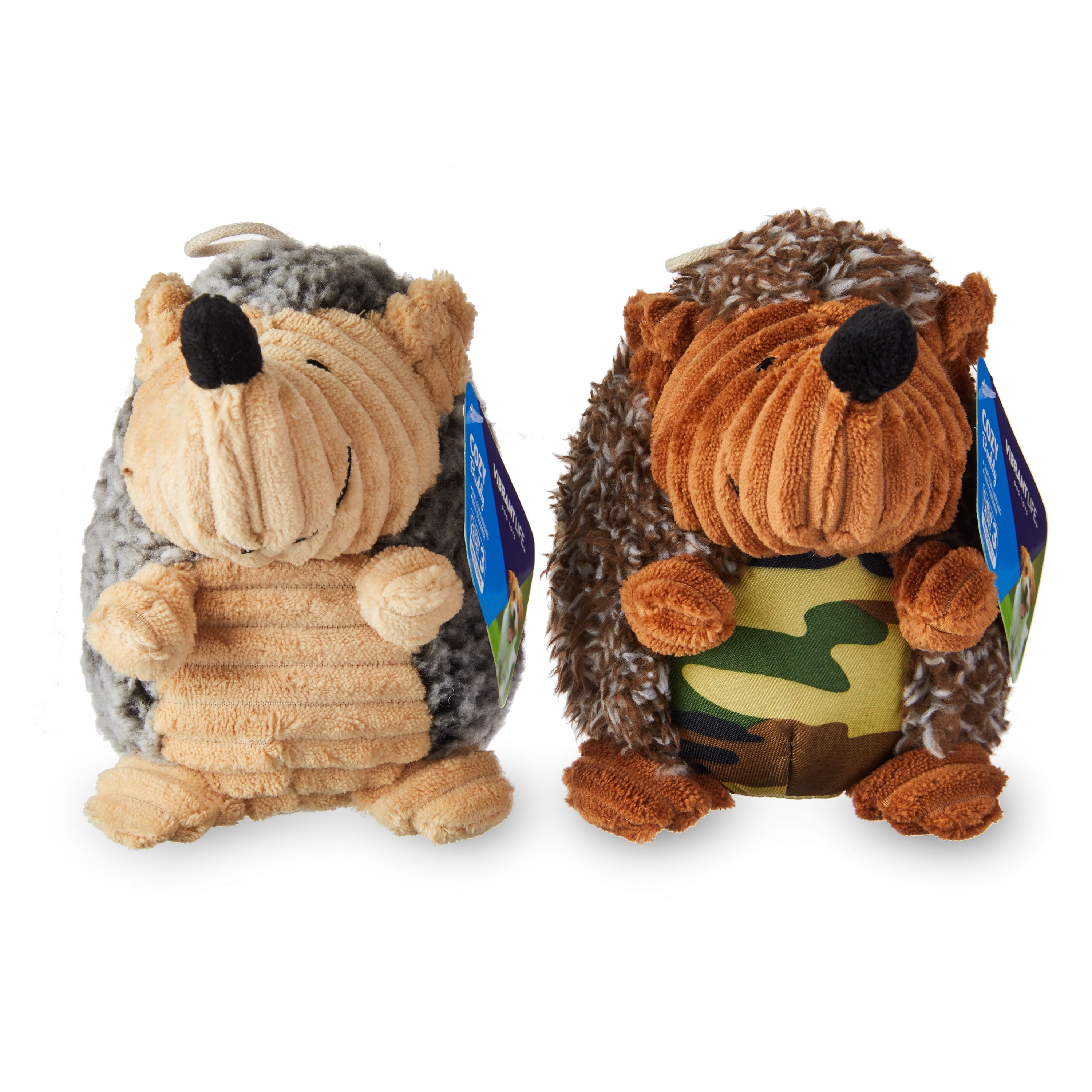 Vibrant Life Cozy Buddy Small Hedgehog Dog Toy, Color May Vary, Chew Level 2