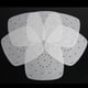 thumbnail image 4 of 100 piezas de papel de pergamino para freidora, revestimiento de pergamino perforado para freidora, vapor Cuadrado 18cm, 4 of 9