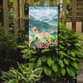 thumbnail image 2 of Mountian Flowers Yellow Labrador Garden Flag, 2 of 3
