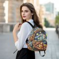 thumbnail image 6 of FORMRS Mini Backpack Purse for Women Quilted Travel Daypack Casual Shoulder Bag, Starry Pizza, 6 of 7