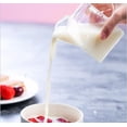 thumbnail image 4 of 1-pack Glass Milk Carton Clear Mini Creamer Container Pitcher Coffee Cup Juice Bottle, 4 of 5