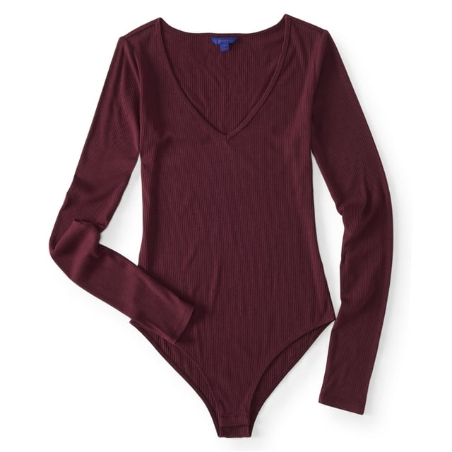 Mono Aeropostale acanalado para mujer rojo mediano